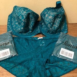 4 Piece Soma Bra & Panty Set 38DDD
